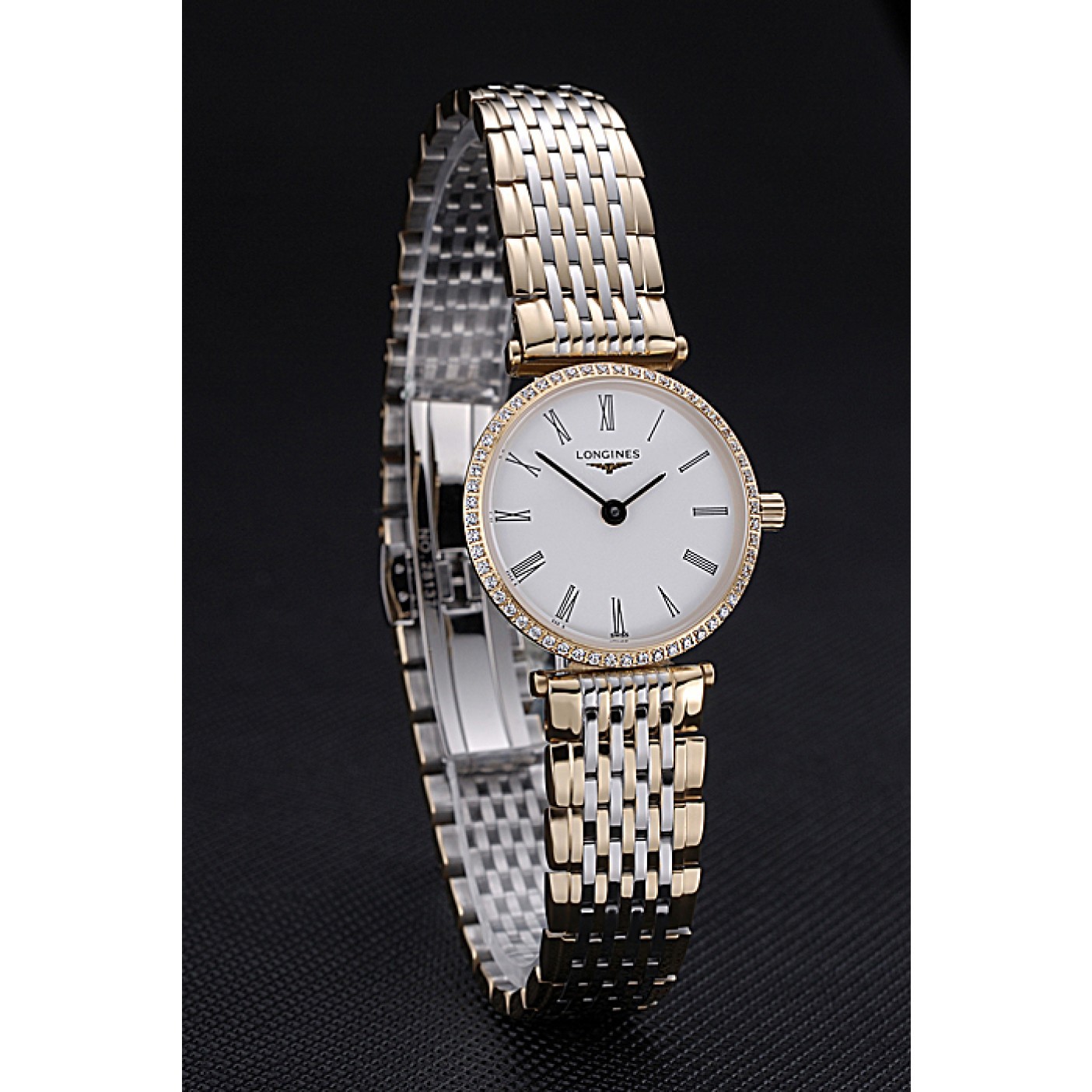 MiroTime Longines La Grande Classique Two Tone Band White Dial Diamond Bezel Femme 622104