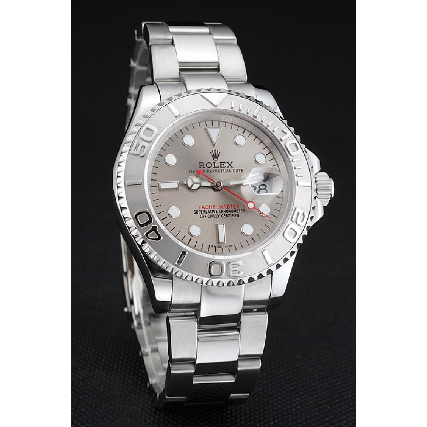 MiroTime Swiss Rolex Yacht-Master Gray Dial Stainless Steel Case And Bracelet