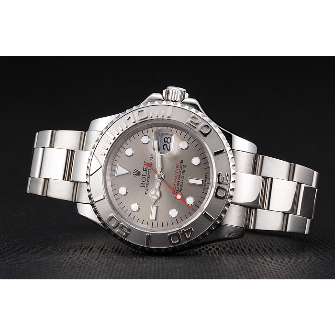 MiroTime Swiss Rolex Yacht-Master Gray Dial Stainless Steel Case And Bracelet