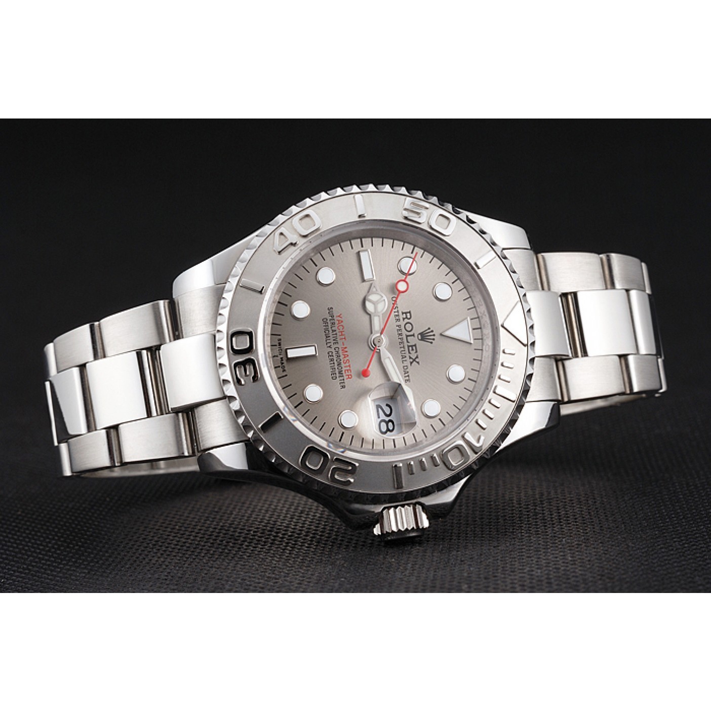 MiroTime Swiss Rolex Yacht-Master Gray Dial Stainless Steel Case And Bracelet