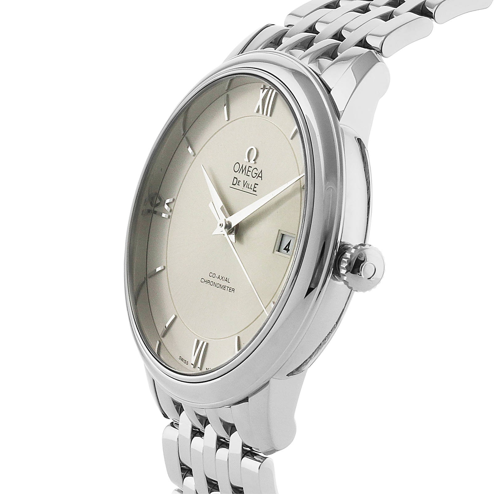 MiroTime Swiss Omega De Ville Prestige Co-Axial 39.5mm Mens Watch O42410402002003