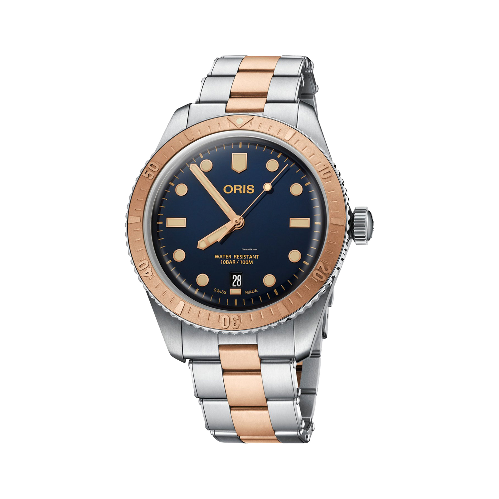 MiroTime Swiss Oris Divers Sixty-Five 40mm Mens Watch 01 733 7707 4355-07 8 20 17