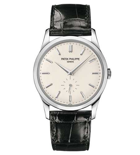 MiroTime AAA Replica Patek Philippe Calatrava White Gold Watch 5196G-001