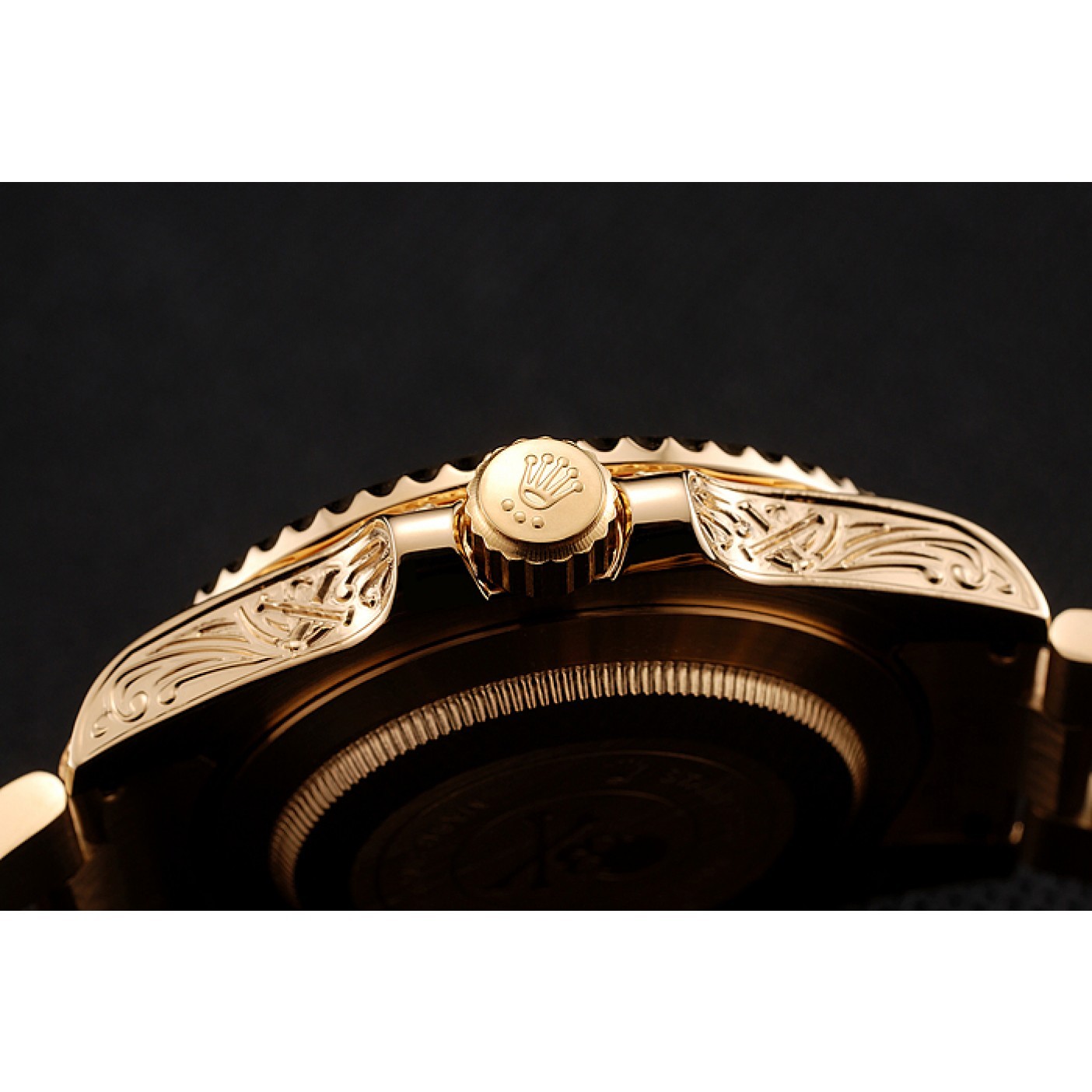 MiroTime Rolex Submariner Skull Limited Edition Black Dial Gold Case And Bracelet 1454071