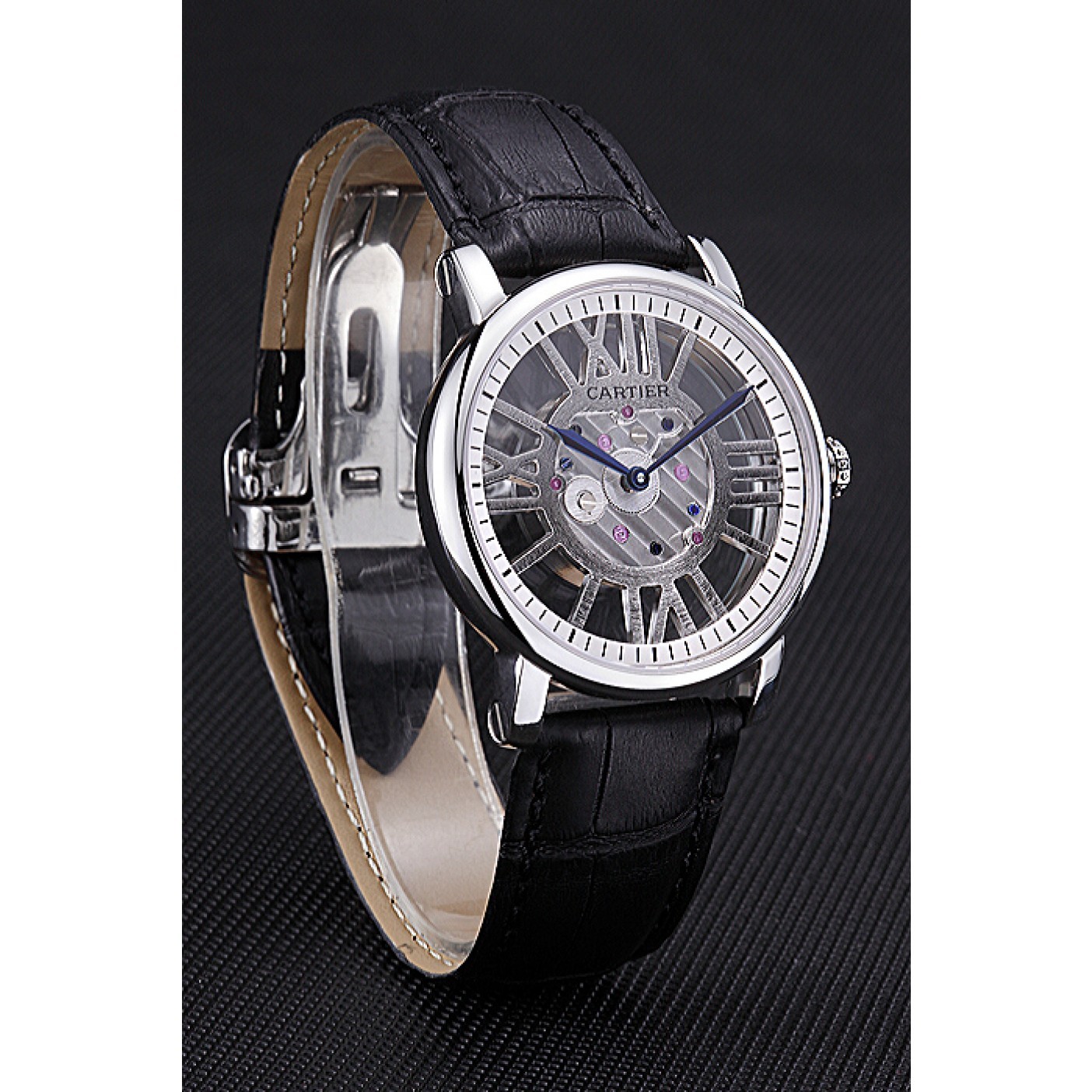 MiroTime Cartier Rotonde Skeleton Flying Tourbillon Black 621972
