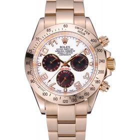 MiroTime Rolex Cosmograph Daytona White with Black Subdials Gold Bracelet 622548