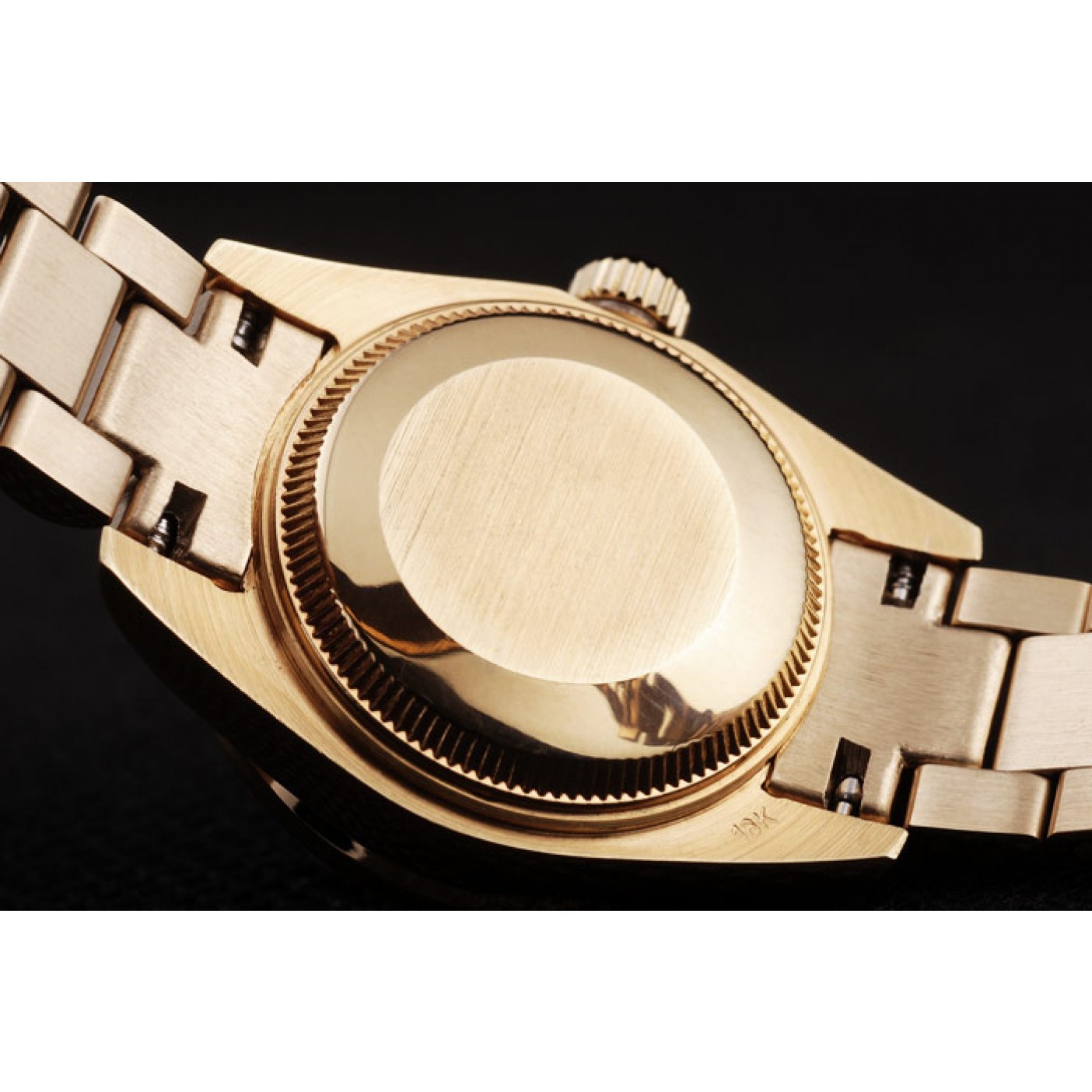 MiroTime Rolex Datejust 18k Yellow Gold Plated Stainless Steel Diamond Plated 98076