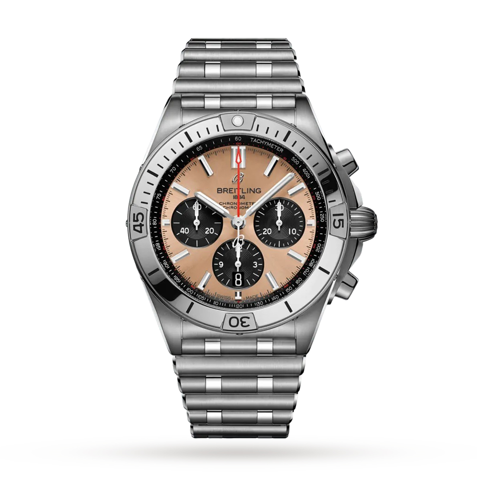 MiroTime Swiss Breitling Chronomat 42mm Mens Watch AB0134101K1A1