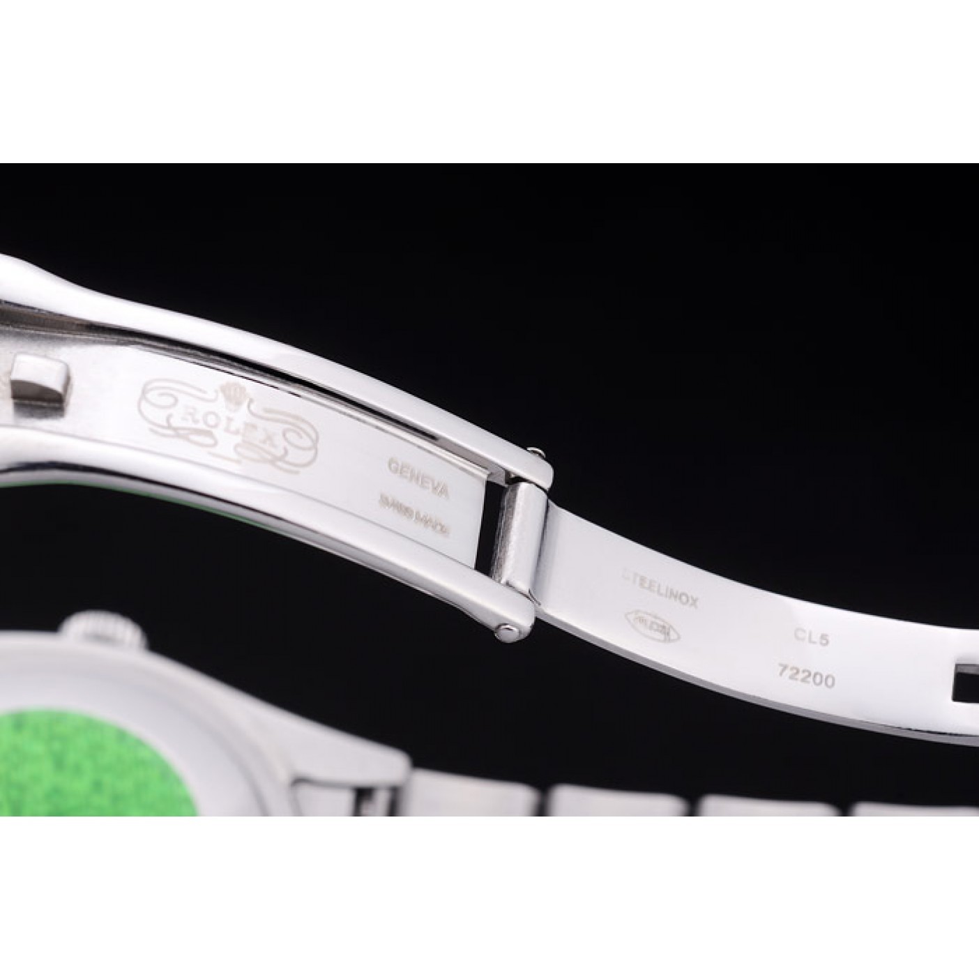 MiroTime Rolex DayDate Polished Silver Bezel White Dial 7470