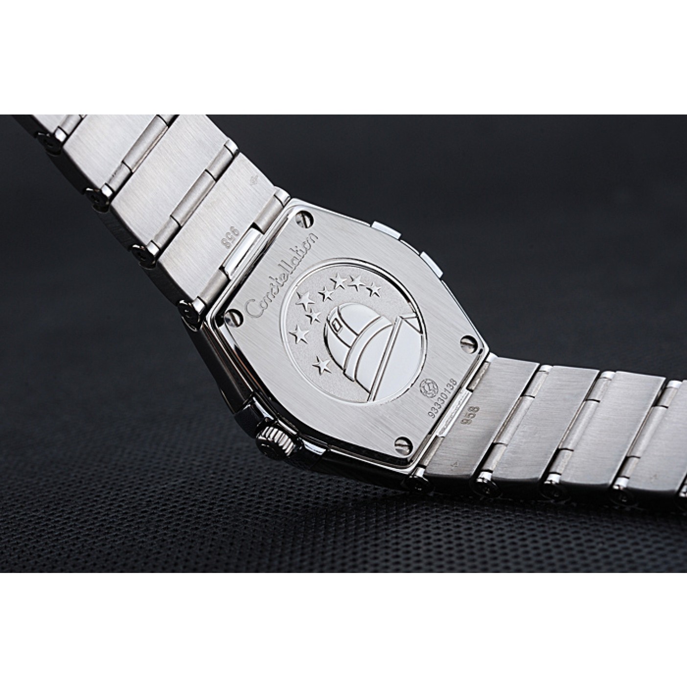 MiroTime Swiss Lady Omega Constellation Stainless Steel Bracelet Silver Dial 80290