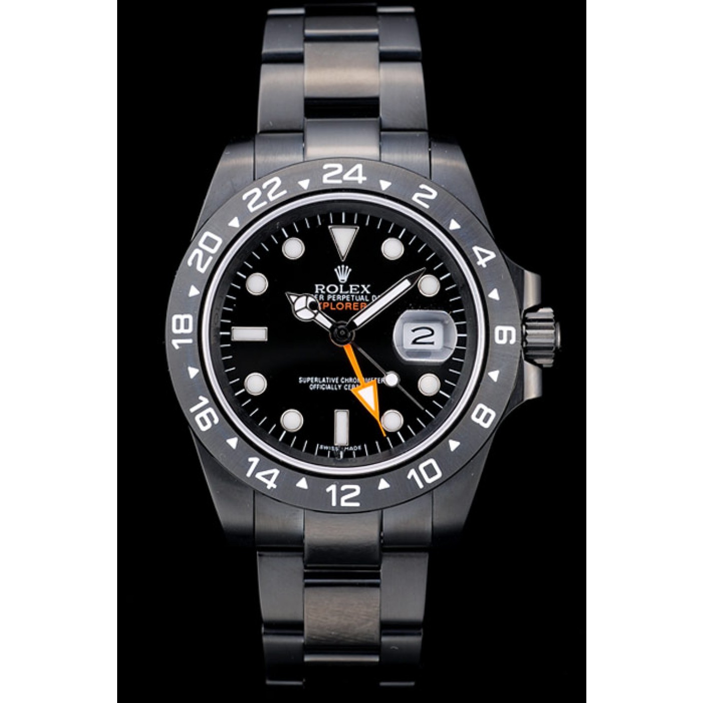 MiroTime Rolex Explorer Black Ceramic Bezel Black Dial Watch 2385