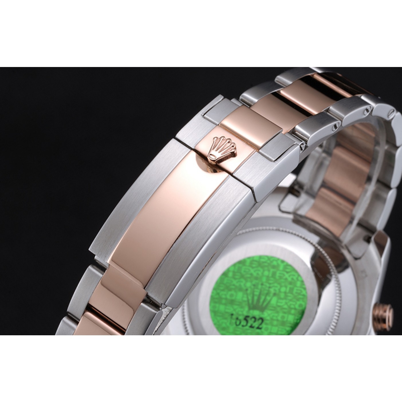 MiroTime Rolex Yacht-Master II White Dial Blue Bezel Stainless Steel and Rose Gold Bracelet 622270