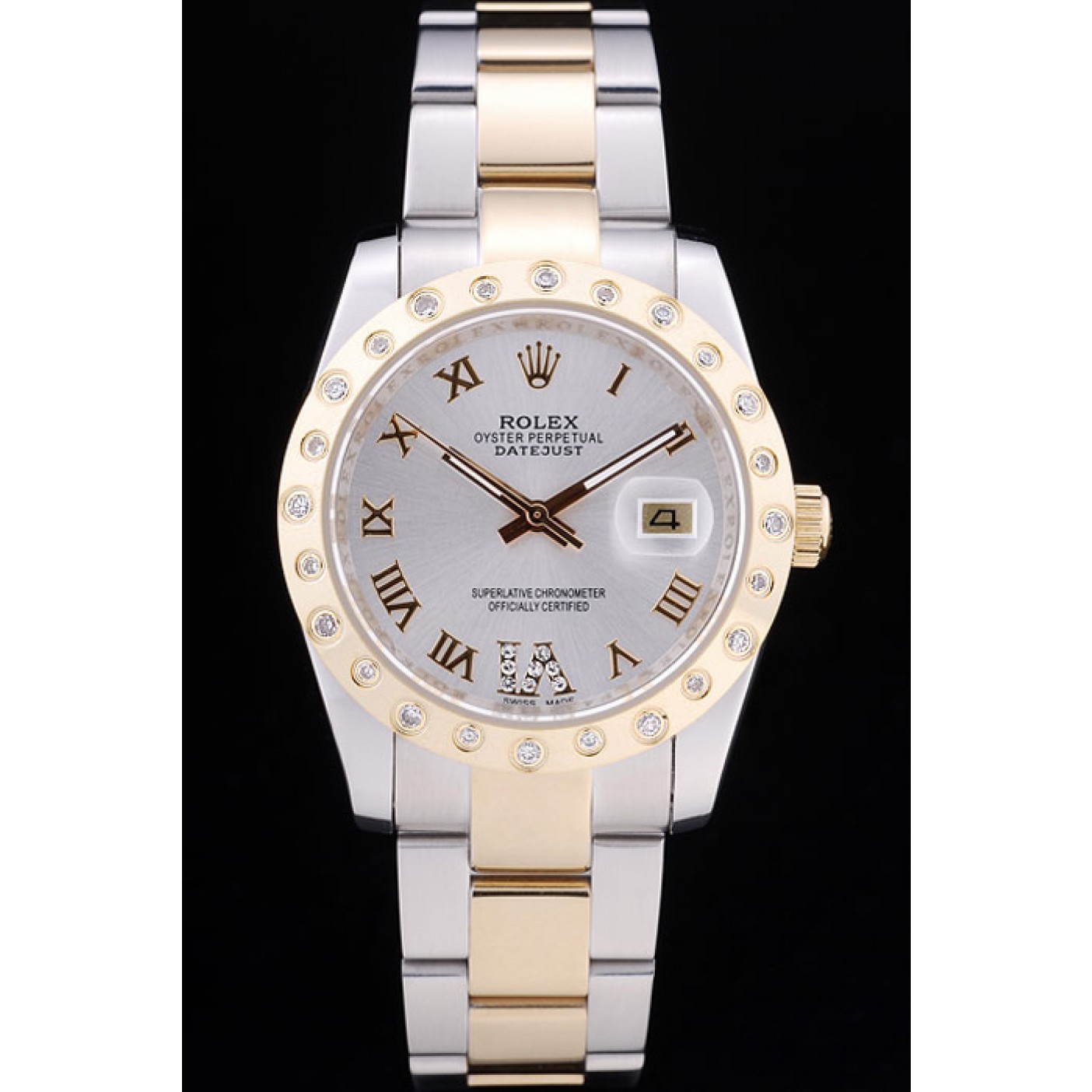 MiroTime Rolex Datejust Diamond Bezel White Dial 7464