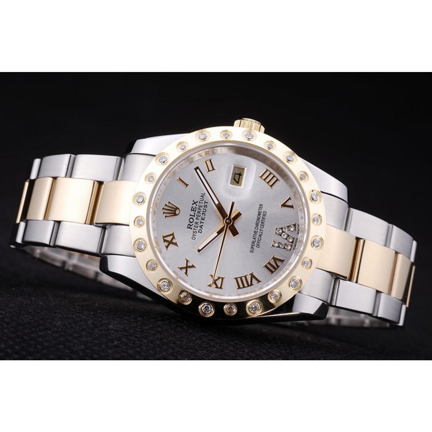 MiroTime Rolex Datejust Diamond Bezel White Dial 7464