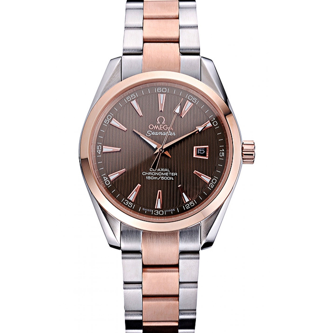 MiroTime Omega Seamaster Brown Dial Two Tone 622168