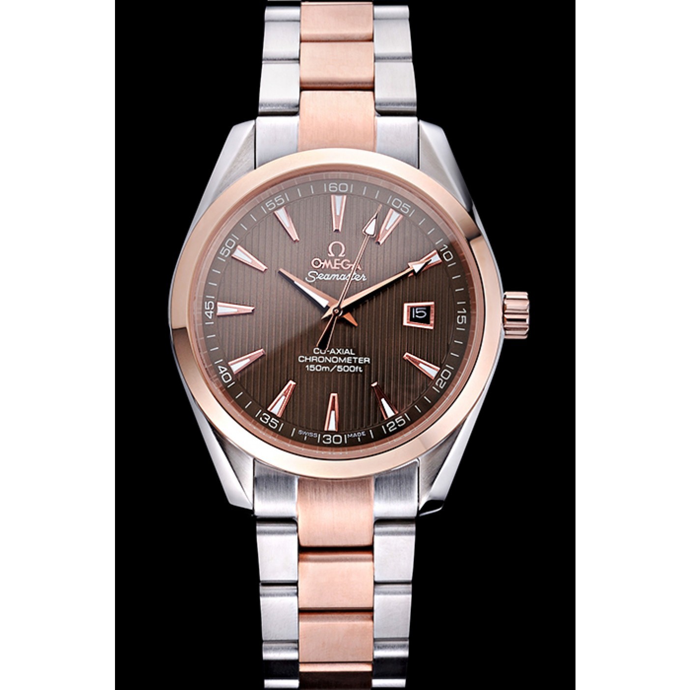 MiroTime Omega Seamaster Brown Dial Two Tone 622168