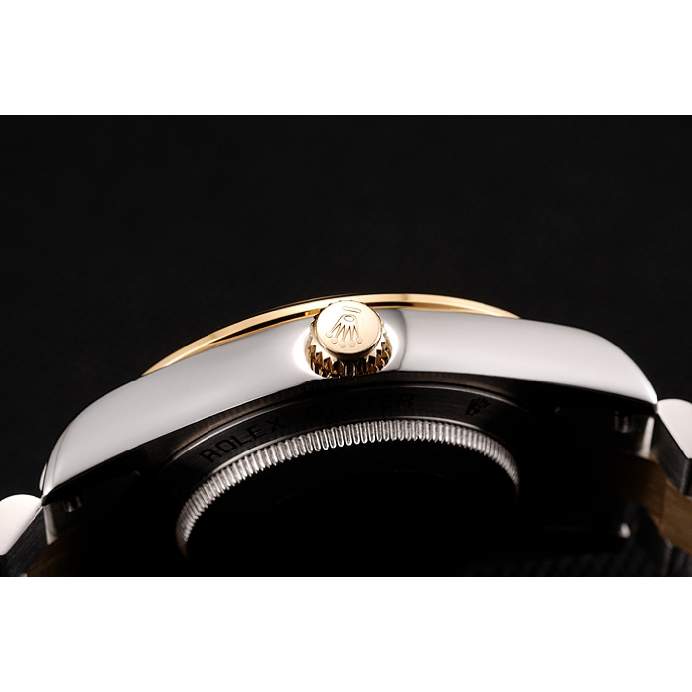 MiroTime Swiss Rolex Day-Date White Dial Gold Diamond Case Two Tone Stainless Steel Bracelet 1453971