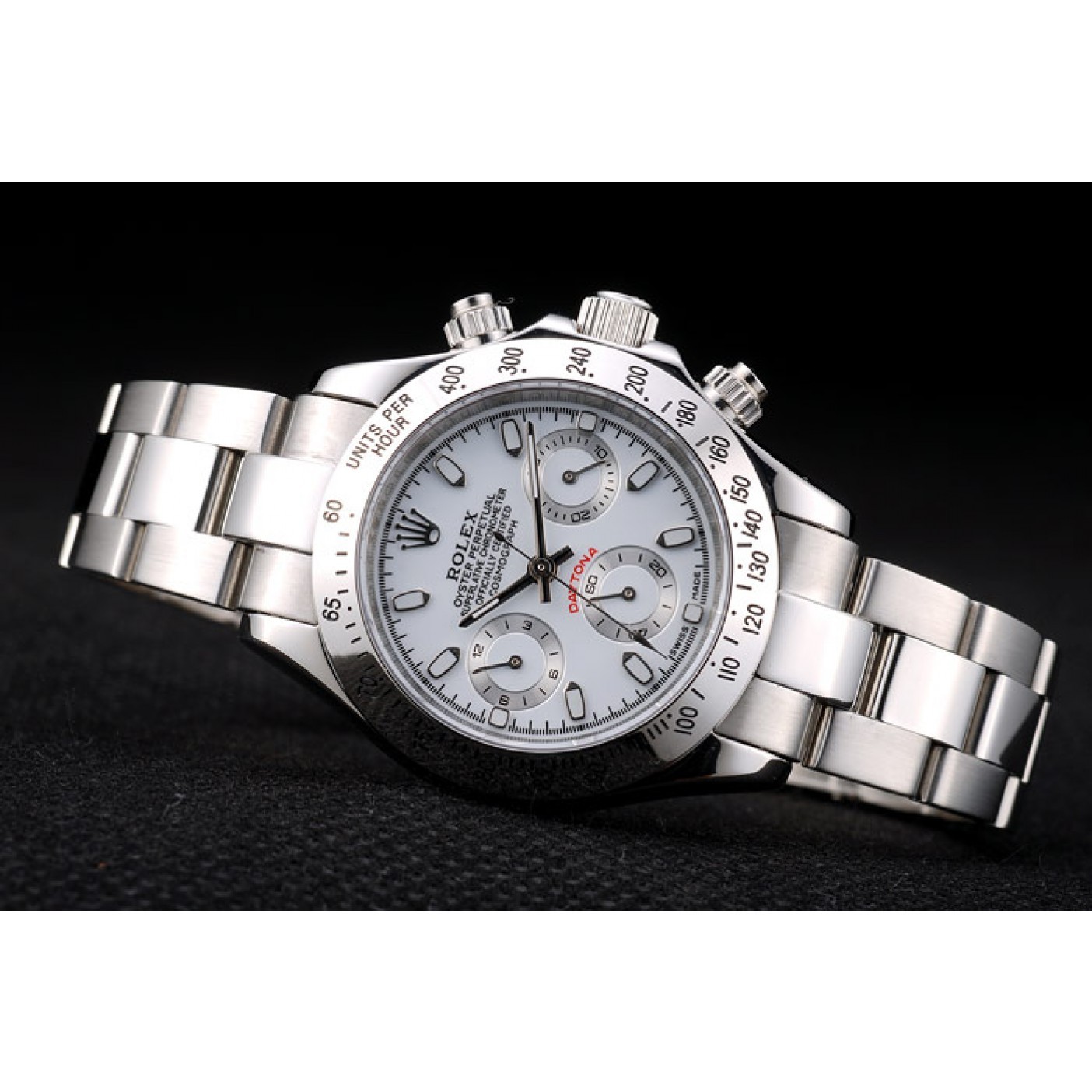 MiroTime Rolex Daytona Lady Stainless Steel Case White Dial Tachymeter