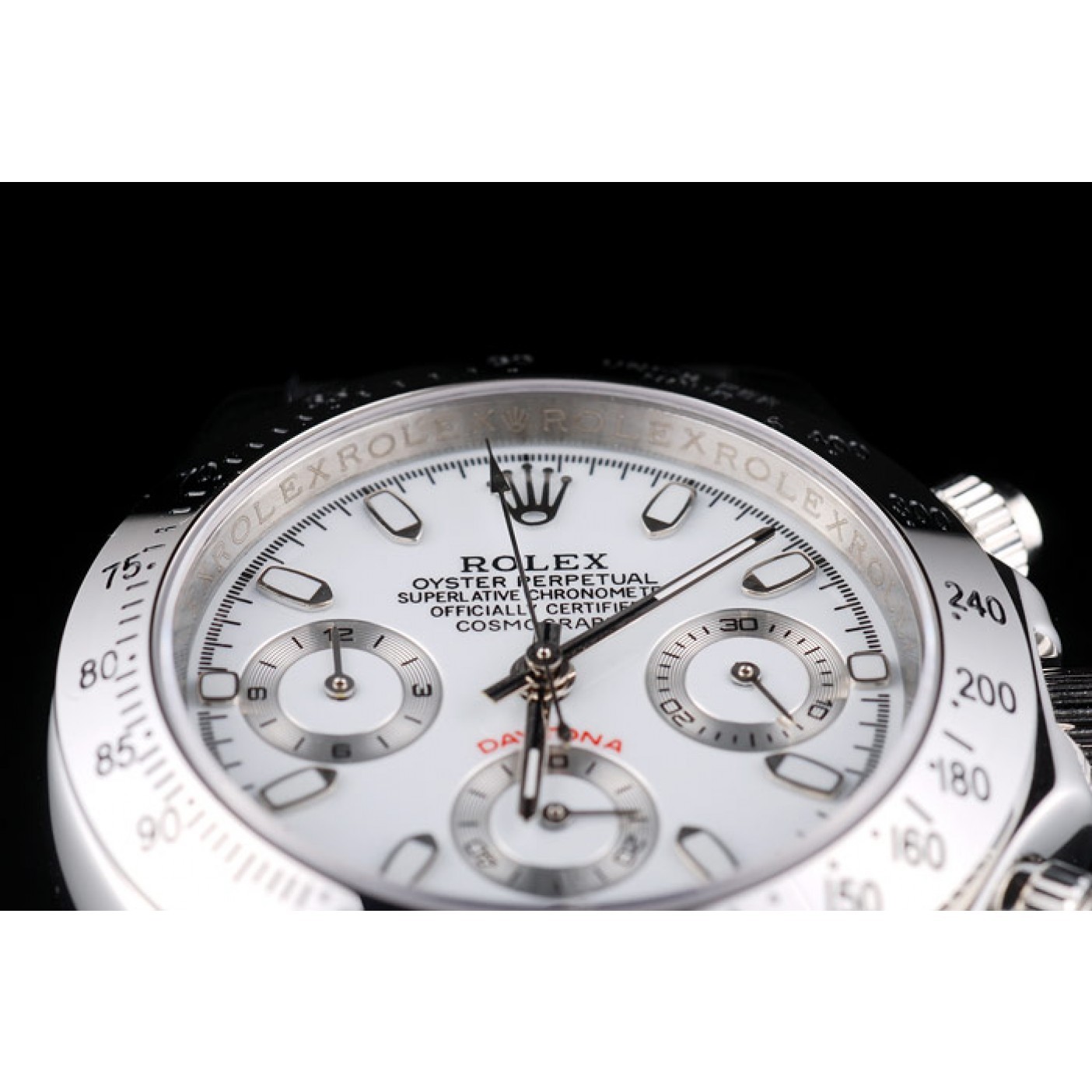 MiroTime Rolex Daytona Lady Stainless Steel Case White Dial Tachymeter