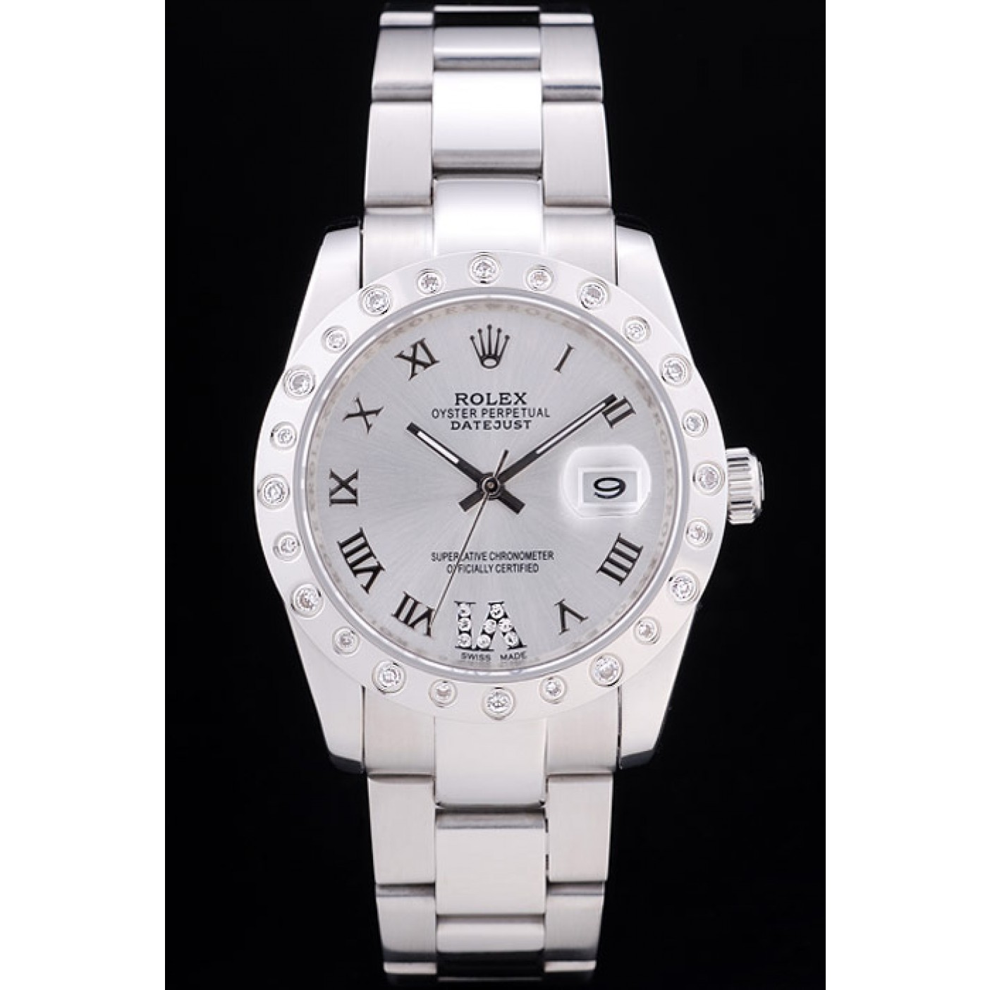 MiroTime Rolex Datejust Diamond Bezel Silver Dial 7468
