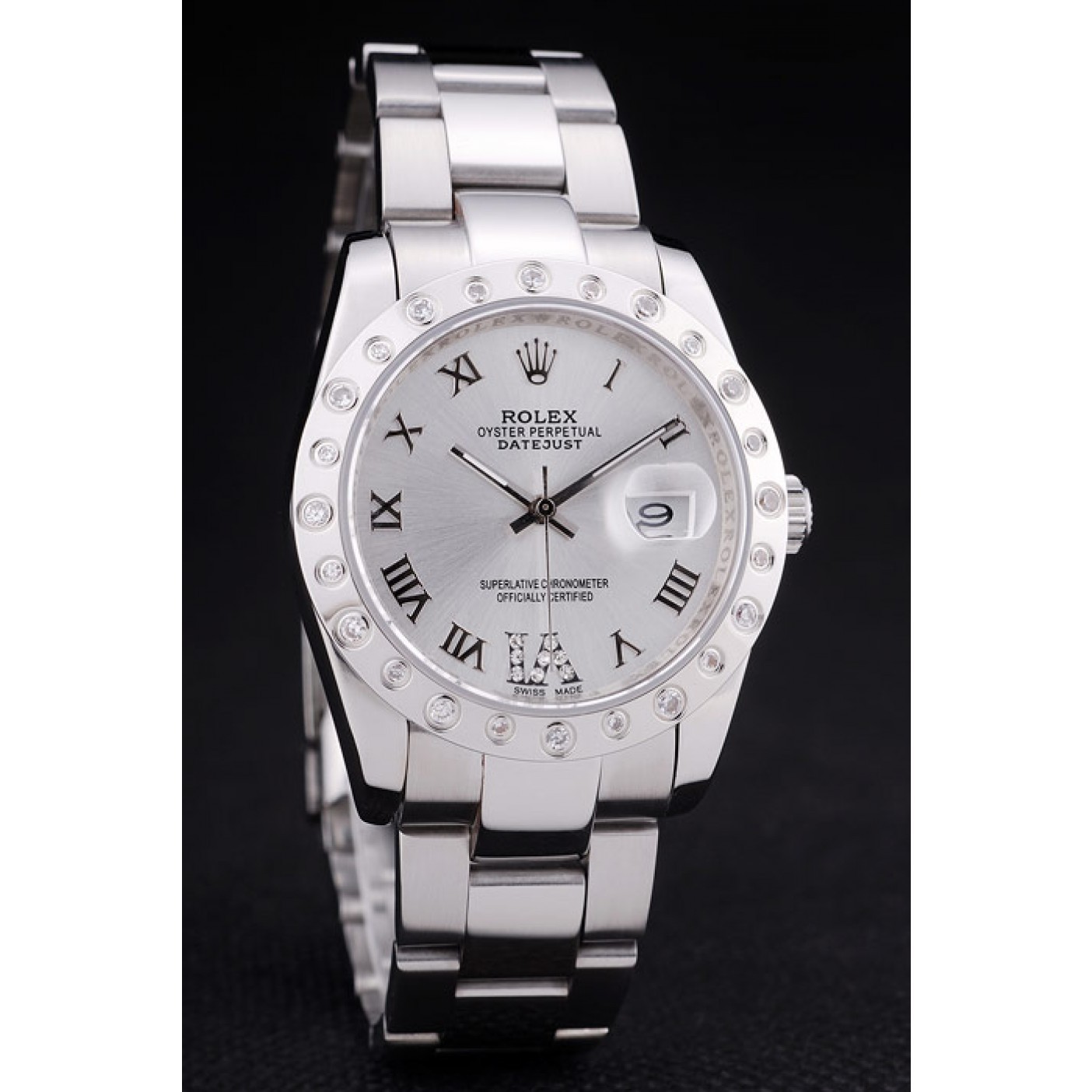 MiroTime Rolex Datejust Diamond Bezel Silver Dial 7468