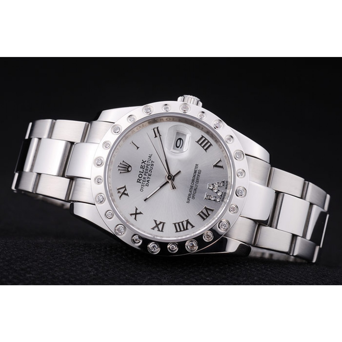 MiroTime Rolex Datejust Diamond Bezel Silver Dial 7468