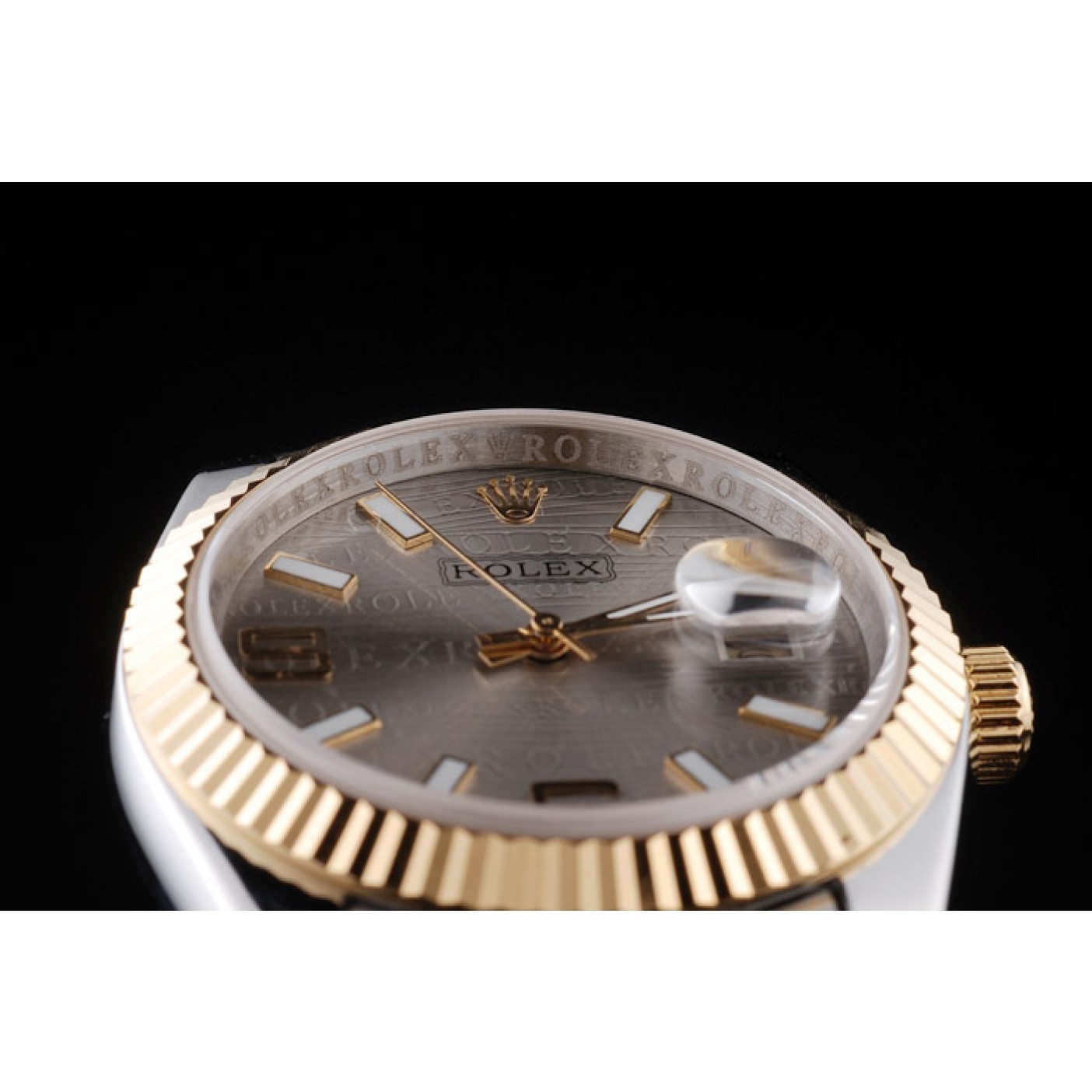 MiroTime Rolex DateJust Two Tone Stainless Steel 18k Gold Plated Silver Dial 98085
