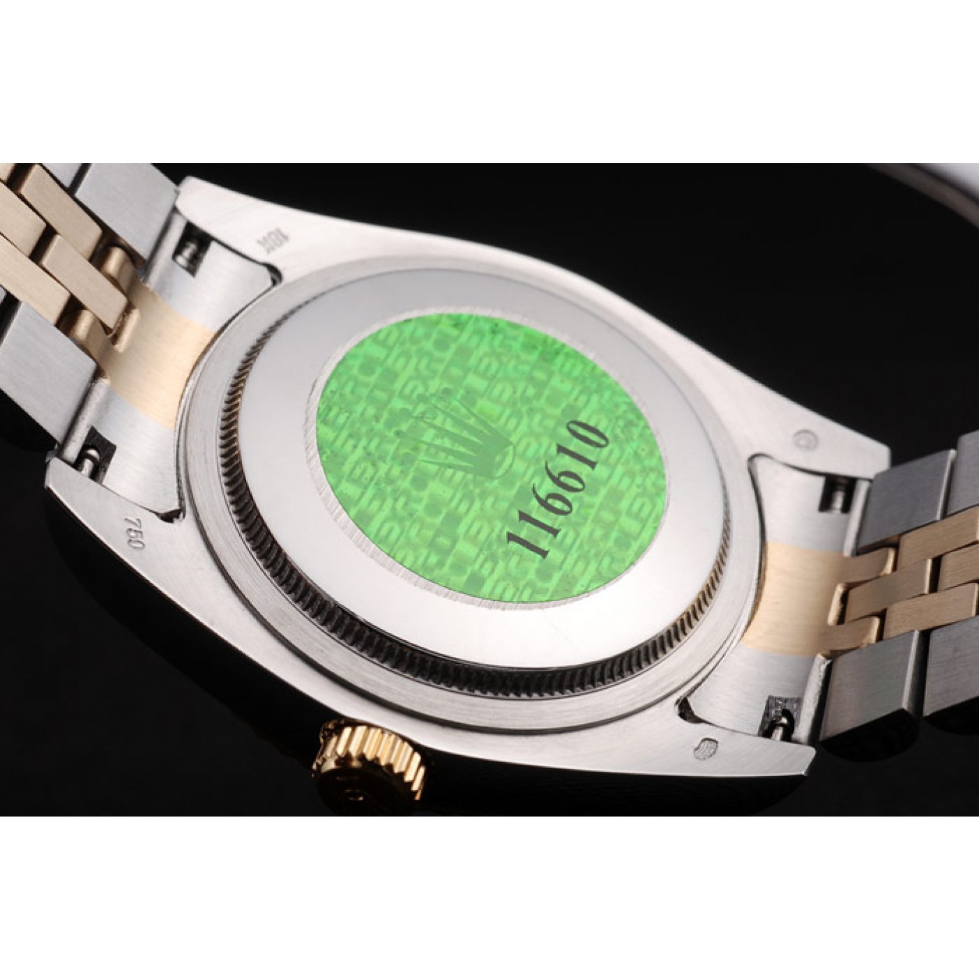 MiroTime Rolex DateJust Two Tone Stainless Steel 18k Gold Plated Silver Dial 98085