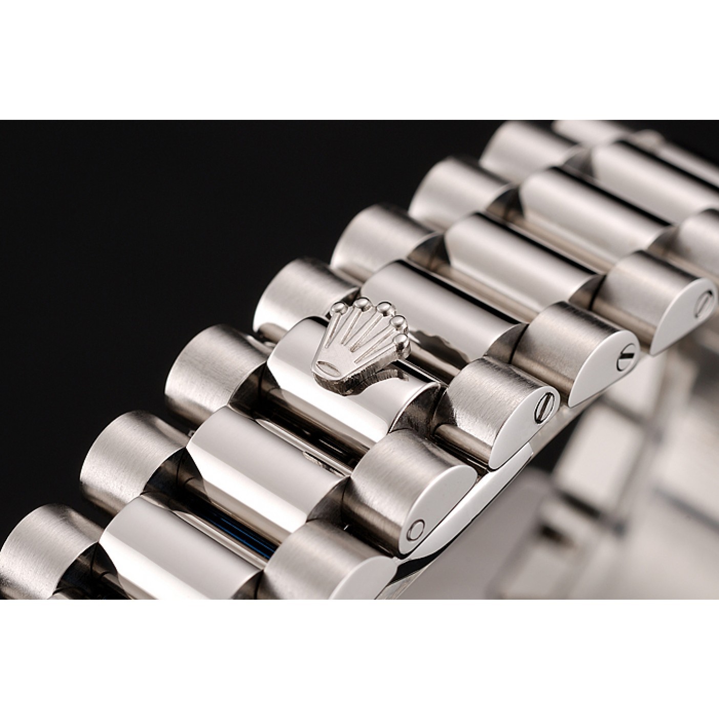 MiroTime Swiss Rolex Day-Date Ice Blue Dial Diamond Case Diamond Numerals Stainless Steel Bracelet 1453963