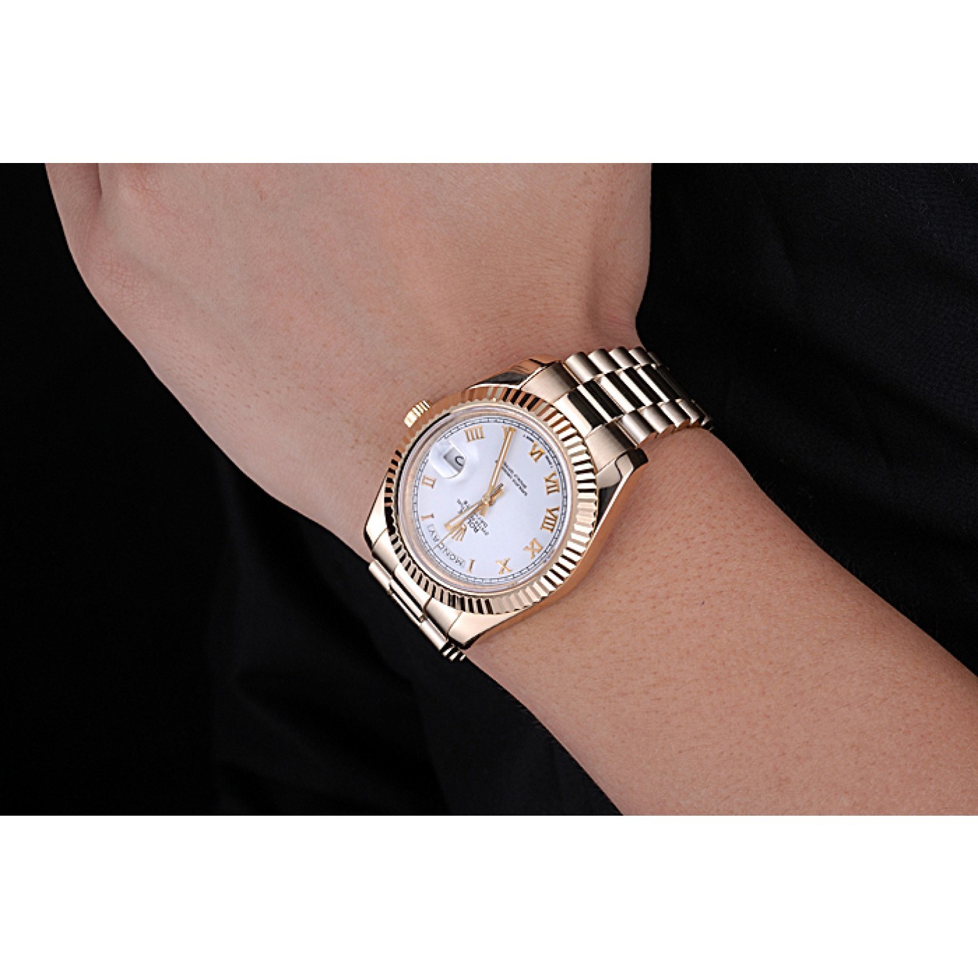MiroTime Rolex Day-Date White Dial Gold Bracelet 622546