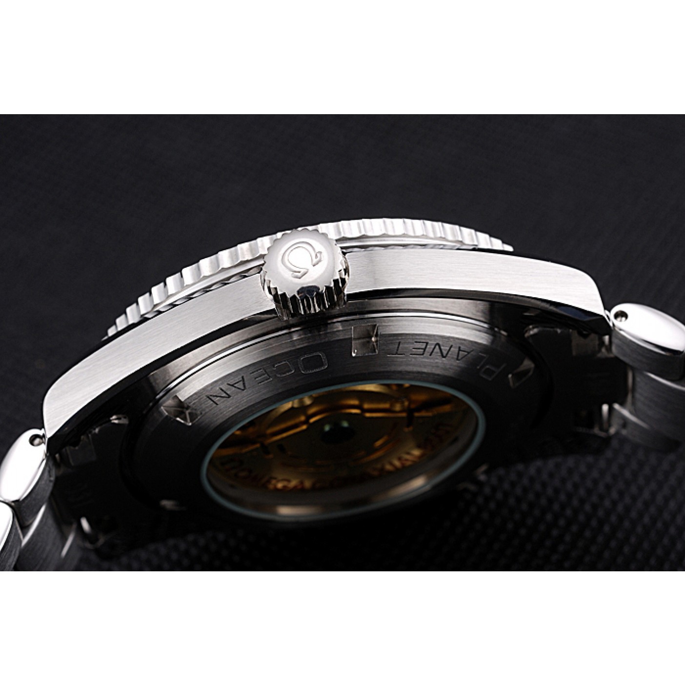 MiroTime Omega Seamaster GMT White Dial Orange Bezel Stainless Steel Case 622718