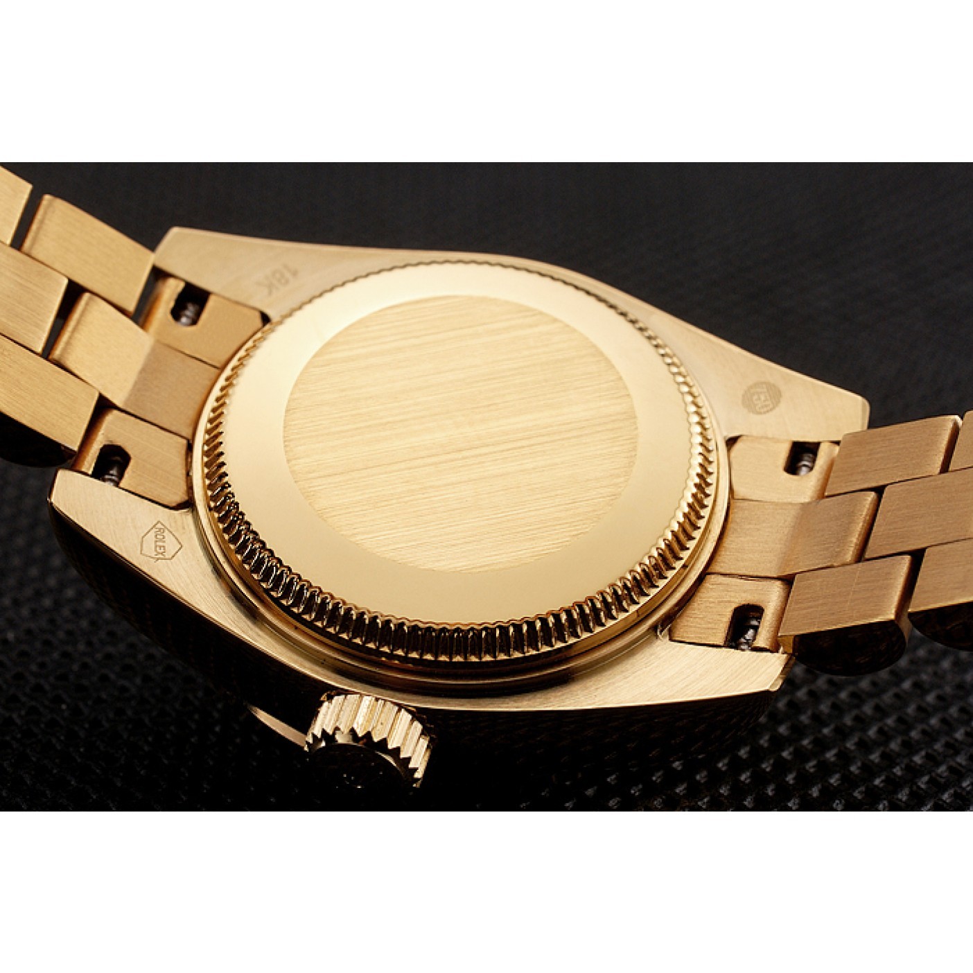 MiroTime Swiss Rolex Lady-Datejust Champagne Dial Diamond Bezel Gold Bracelet 1454095