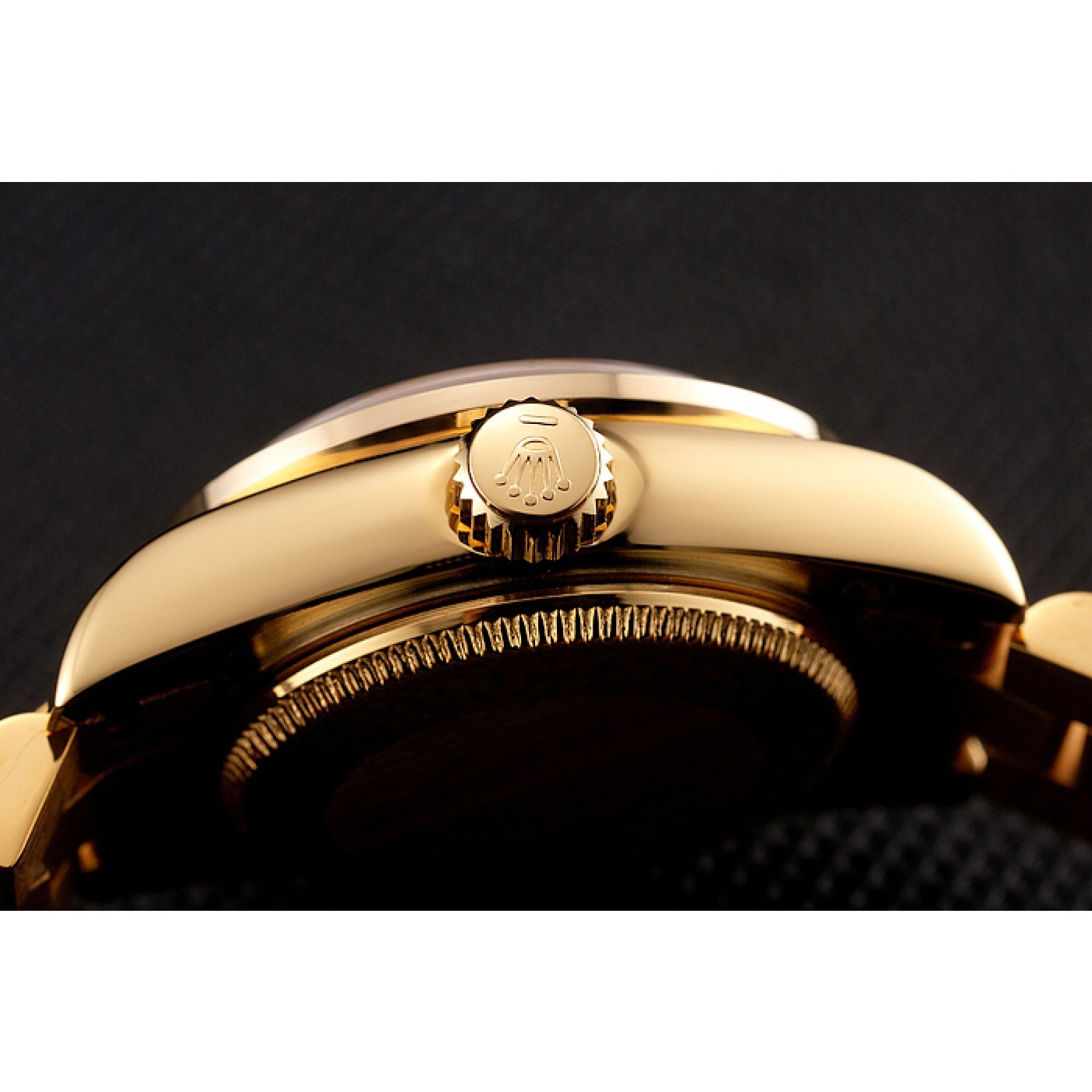 MiroTime Swiss Rolex Lady-Datejust Champagne Dial Diamond Bezel Gold Bracelet 1454095