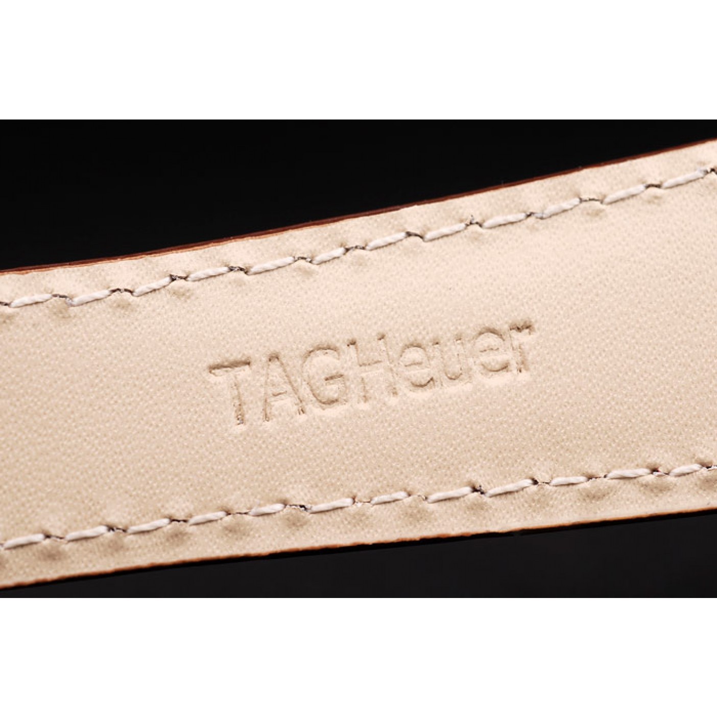 MiroTime Tag Heuer Monaco Brushed Stainless Steel Case White Dial Brown Leather Strap 98173