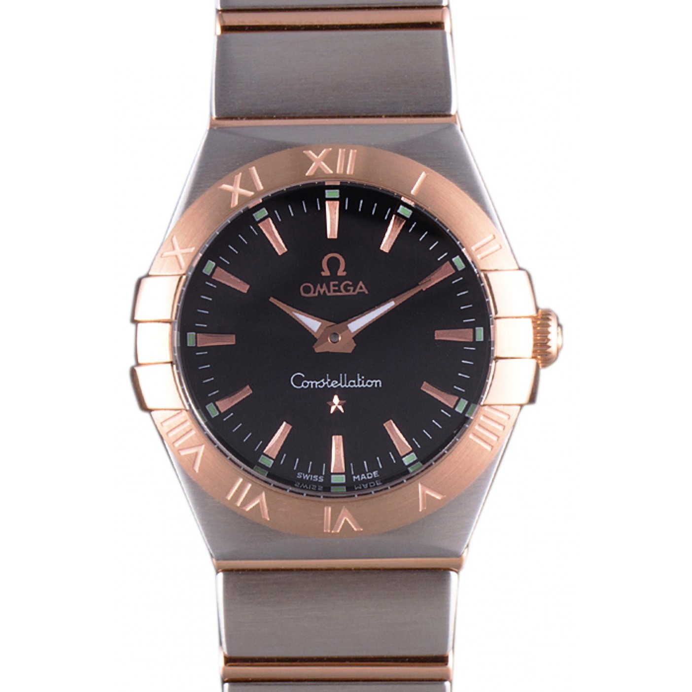 MiroTime Omega Constellation Rose Gold Bezel Two Tone Band som100 621480