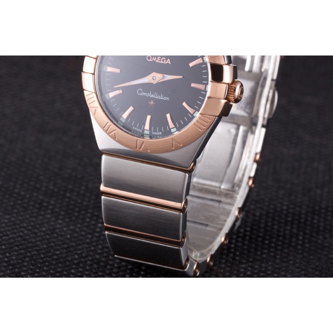 MiroTime Omega Constellation Rose Gold Bezel Two Tone Band som100 621480