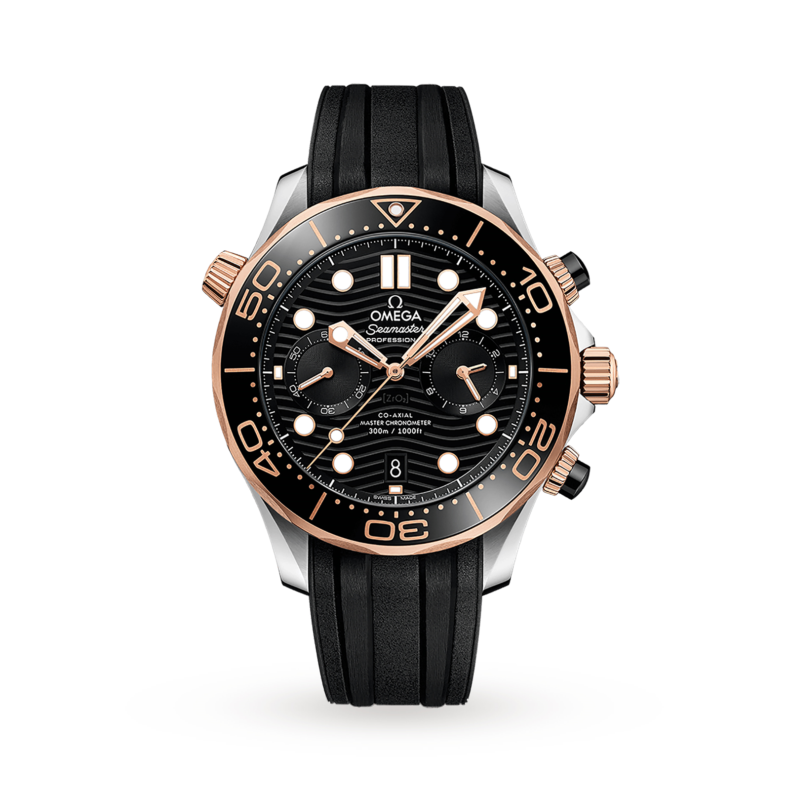 MiroTime Swiss Omega Seamaster 300m 44mm Mens Watch O21022445101001