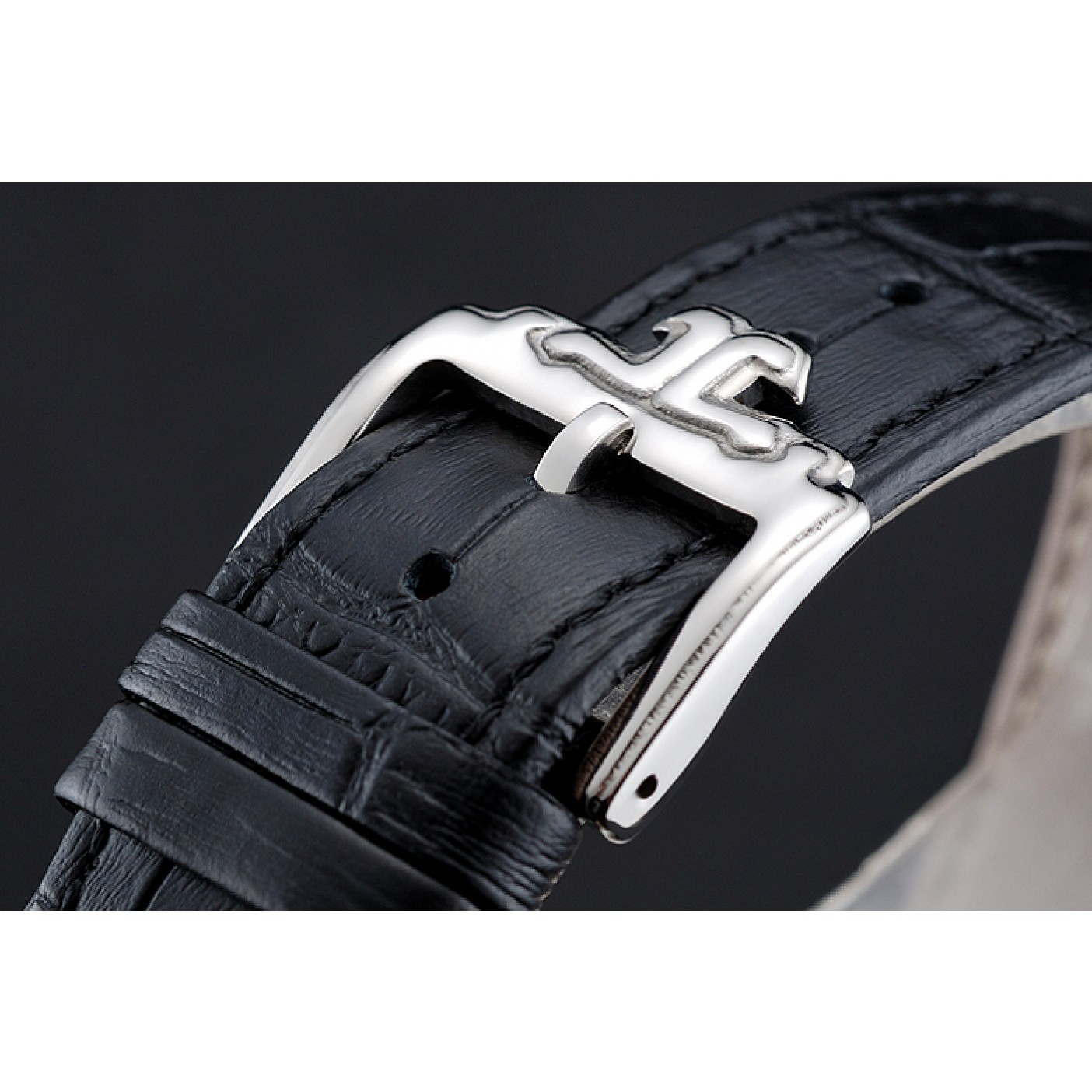 MiroTime Jaeger LeCoultre Geophysic White Dial Silver Case Black Leather Bracelet 1454040