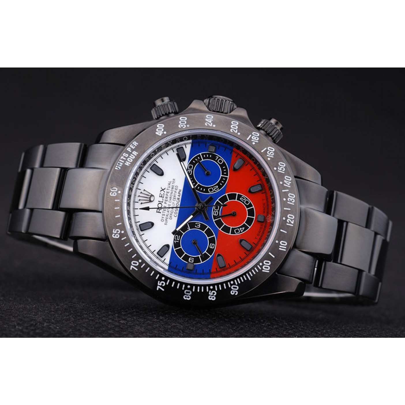 MiroTime Rolex Cosmograph Daytona Black Bracelet Russian Flag Dial 7472