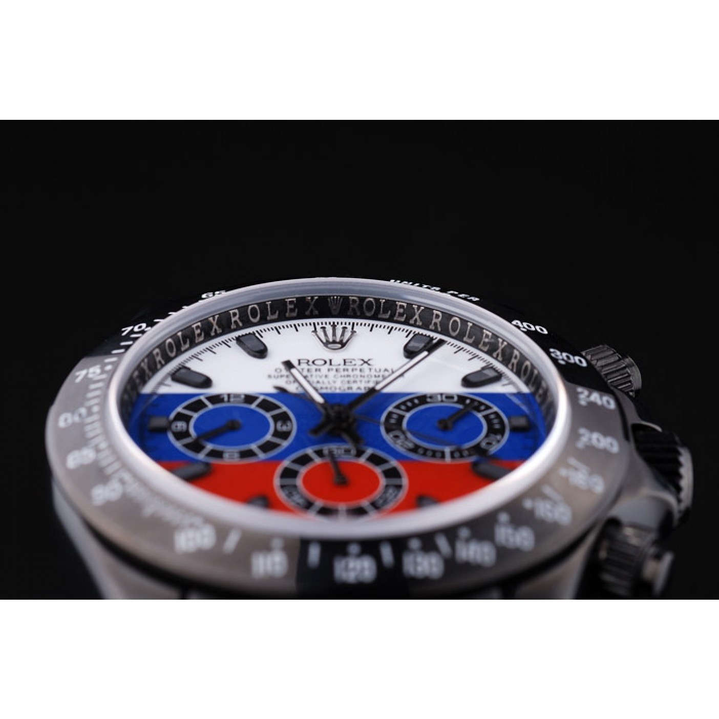 MiroTime Rolex Cosmograph Daytona Black Bracelet Russian Flag Dial 7472