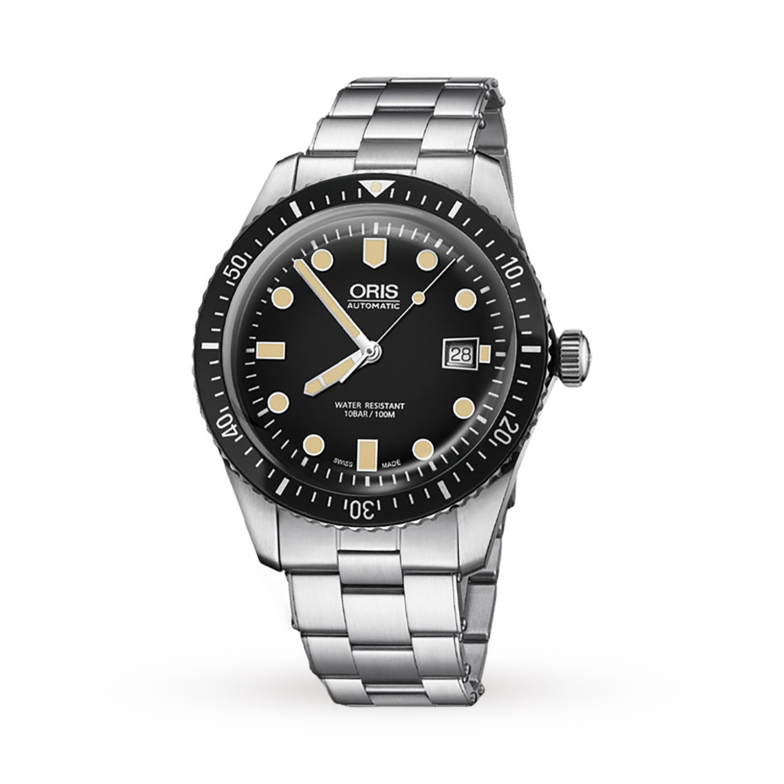 MiroTime Swiss Oris Diver Sixty Five 42mm Mens Watch 733 7720 4054MB
