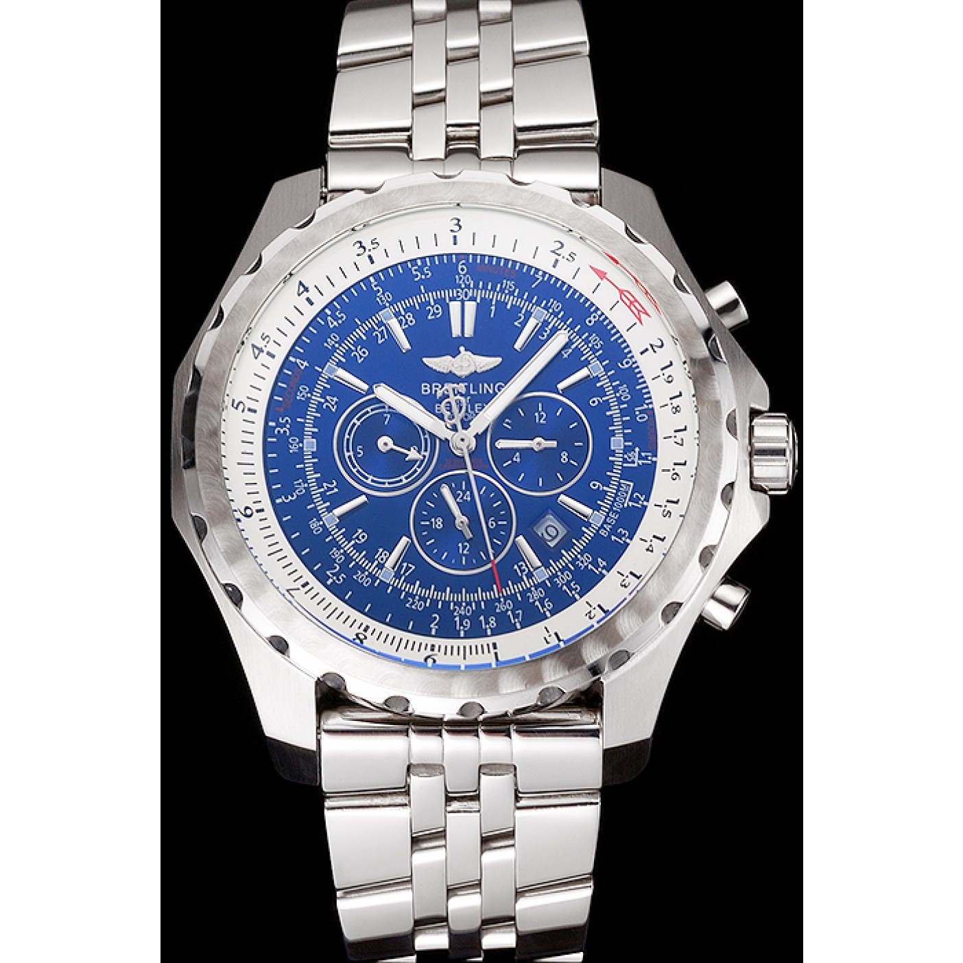 MiroTime Breitling Bentley Motors T Blue Dial Stainless Steel Case And Bracelet 622222
