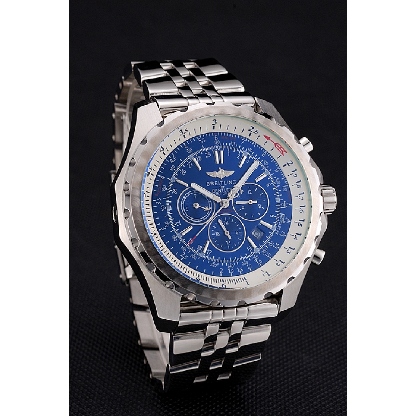 MiroTime Breitling Bentley Motors T Blue Dial Stainless Steel Case And Bracelet 622222