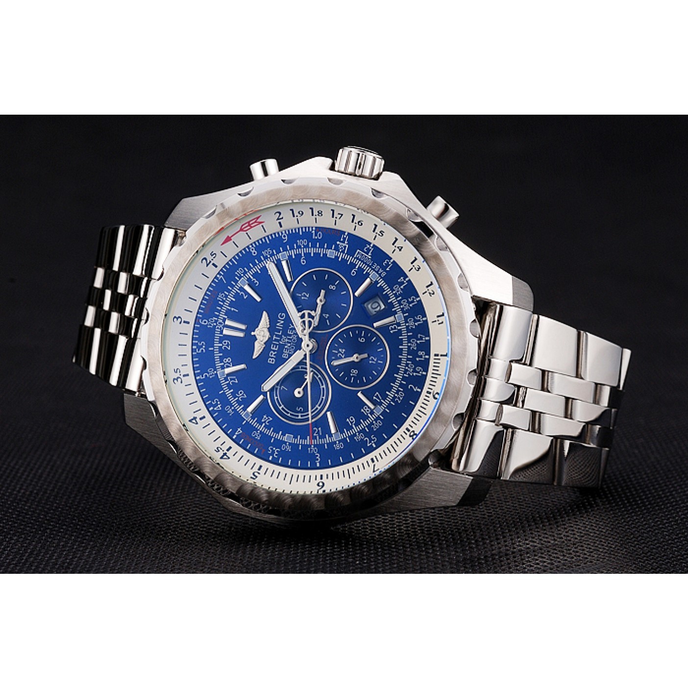 MiroTime Breitling Bentley Motors T Blue Dial Stainless Steel Case And Bracelet 622222