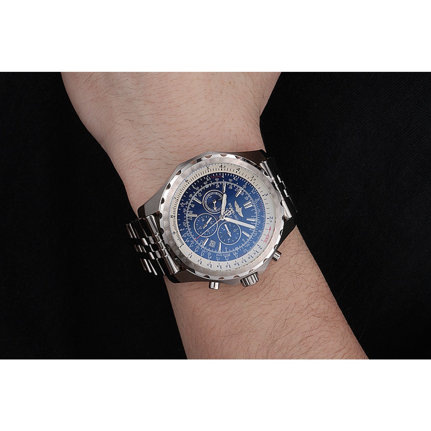 MiroTime Breitling Bentley Motors T Blue Dial Stainless Steel Case And Bracelet 622222