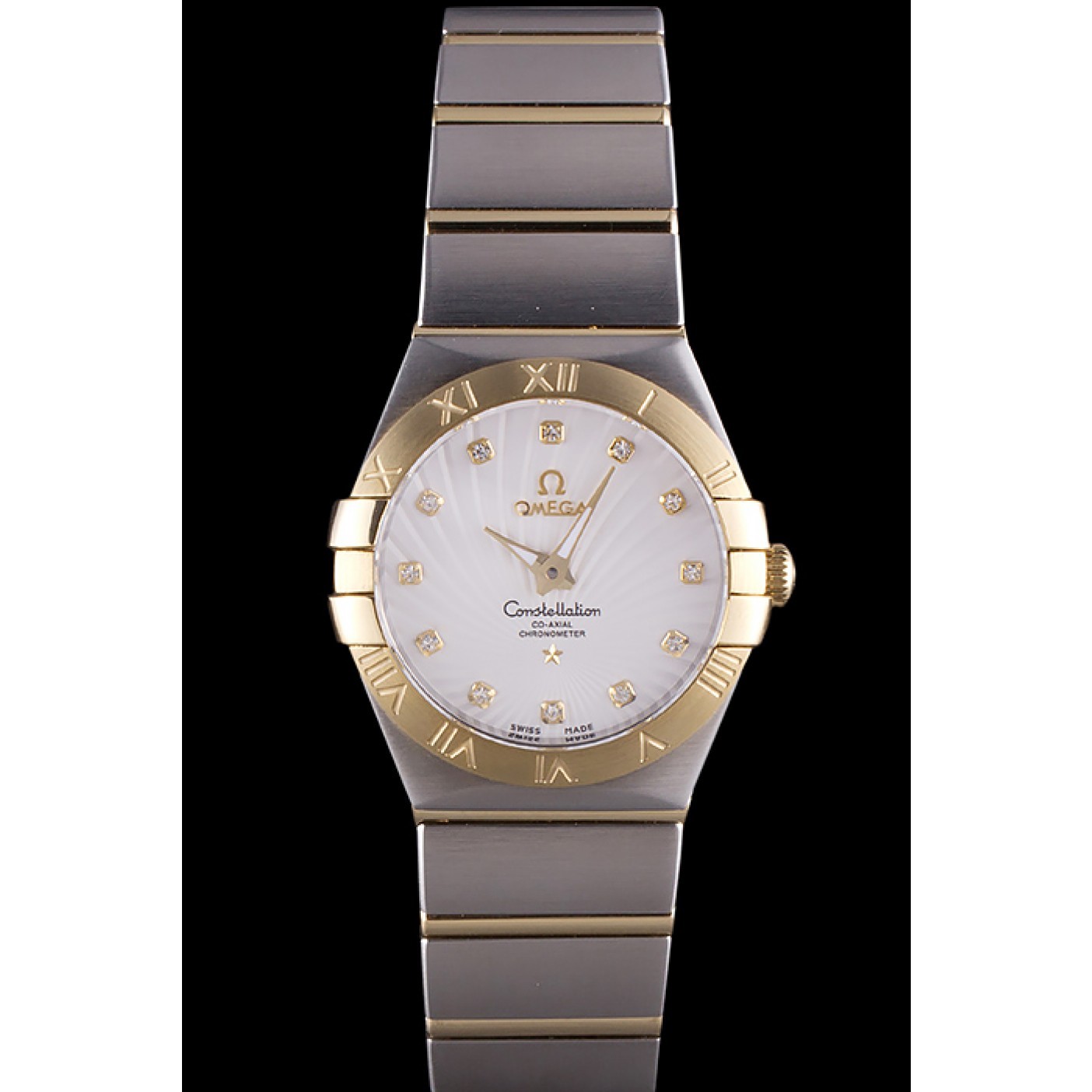 MiroTime Omega Constellation Gold Bezel Two Tone Band som95 621475