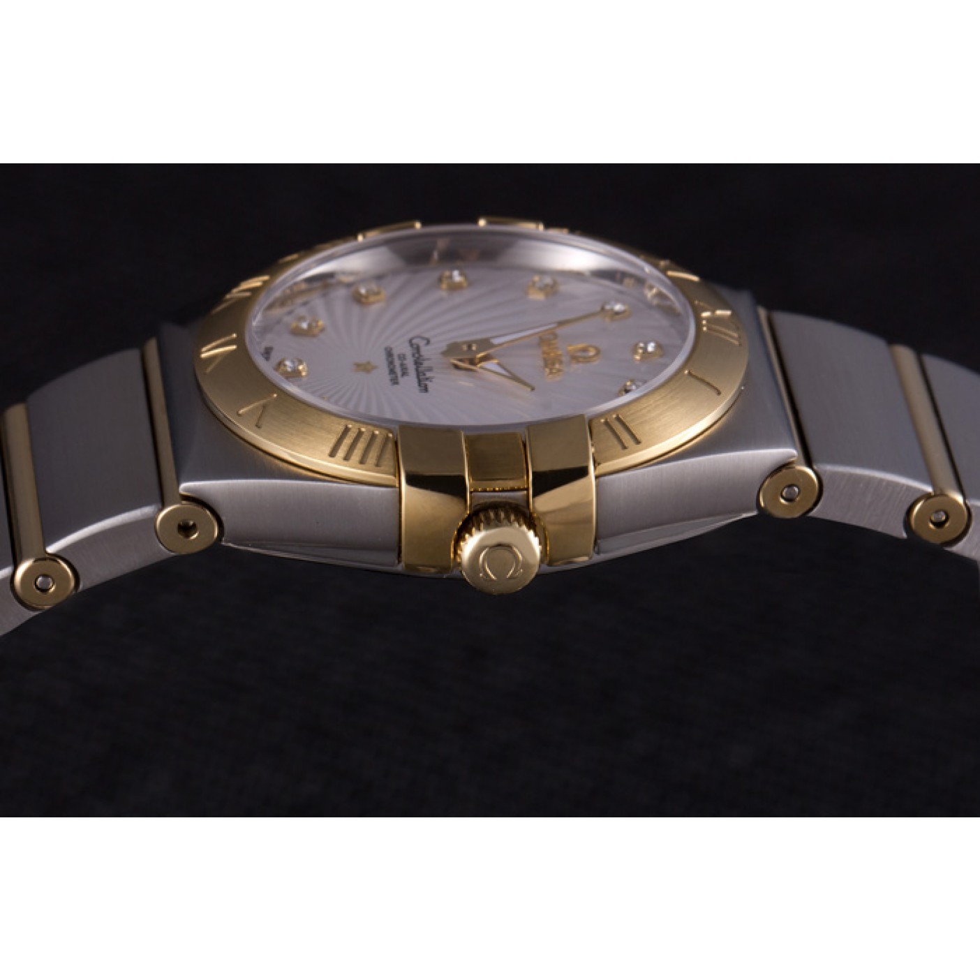 MiroTime Omega Constellation Gold Bezel Two Tone Band som95 621475