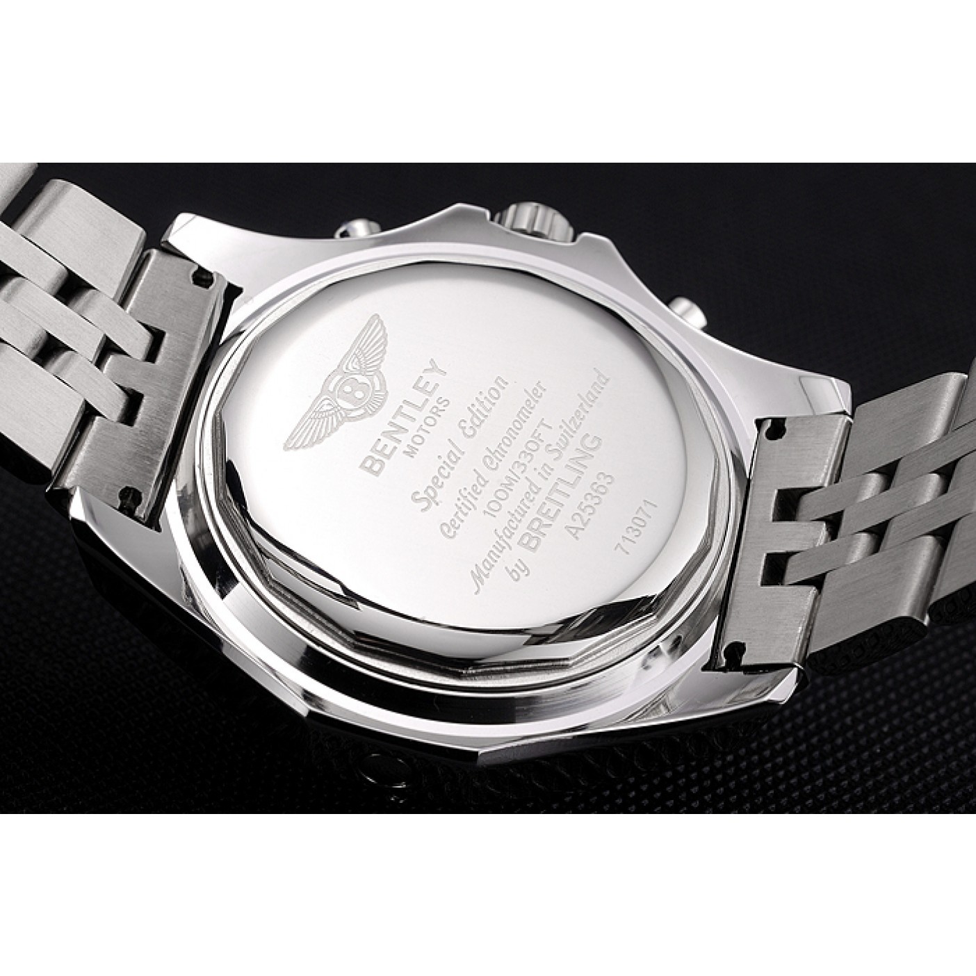 MiroTime Breitling Bentley 6.75 Speed Blue Dial Stainless Steel Case And Bracelet 622214