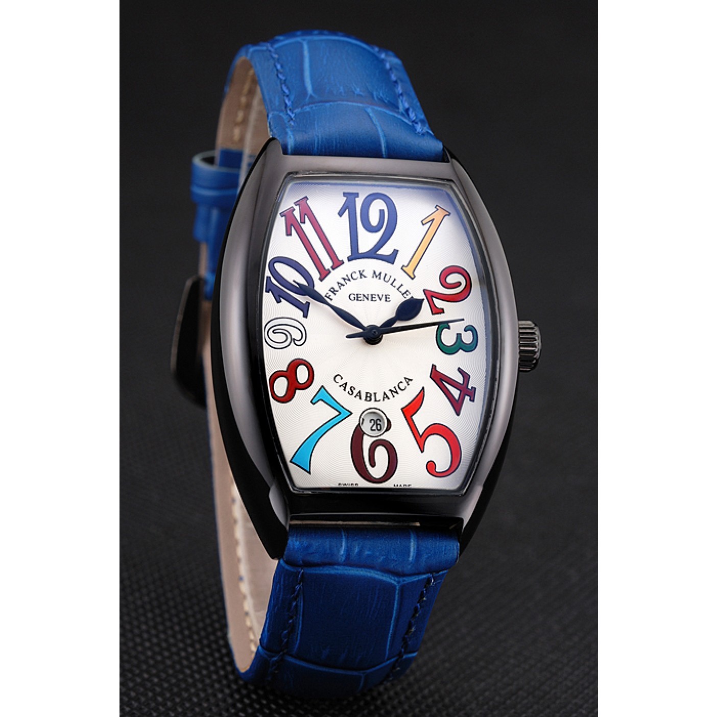 MiroTime Franck Muller Casablanca Blue Croco Leather Band 621643