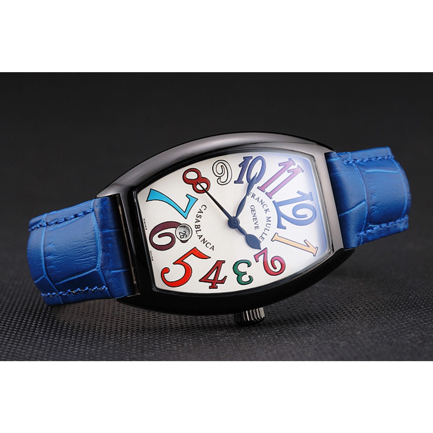 MiroTime Franck Muller Casablanca Blue Croco Leather Band 621643